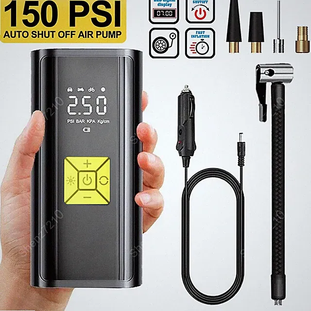 150 PSI Tire Inflator Car Air Pump Compressor Electric Portable Auto 12V Volt