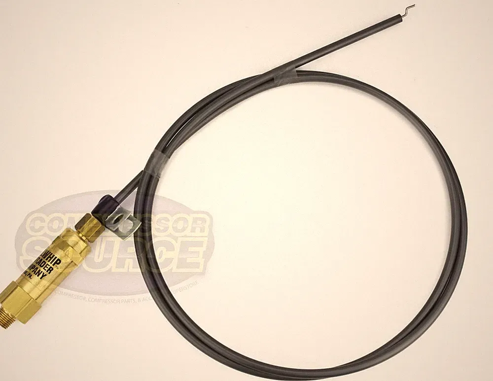 36" Large Bullwhip Throttle Control Cable For Gas Air Compressor Unloader