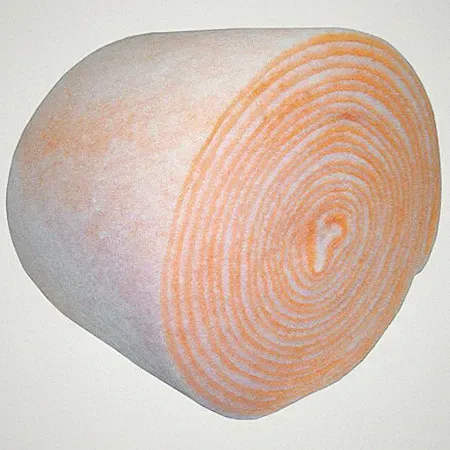 40 In X 90 Ft X 1 In Polyester Air Filter Roll, Merv 8, Orange/White (Formerly