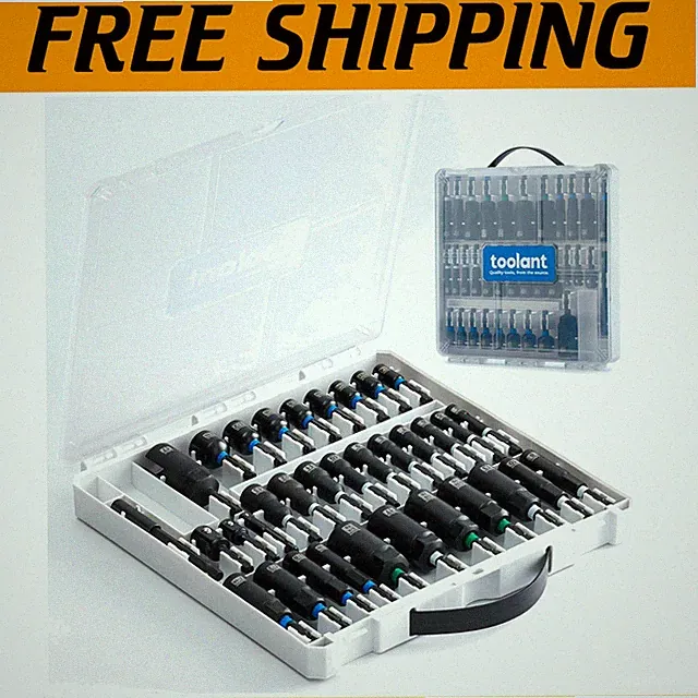 All-In-One Impact Driver Bit Set with Deep Nut Driver, Socket Adapters & More