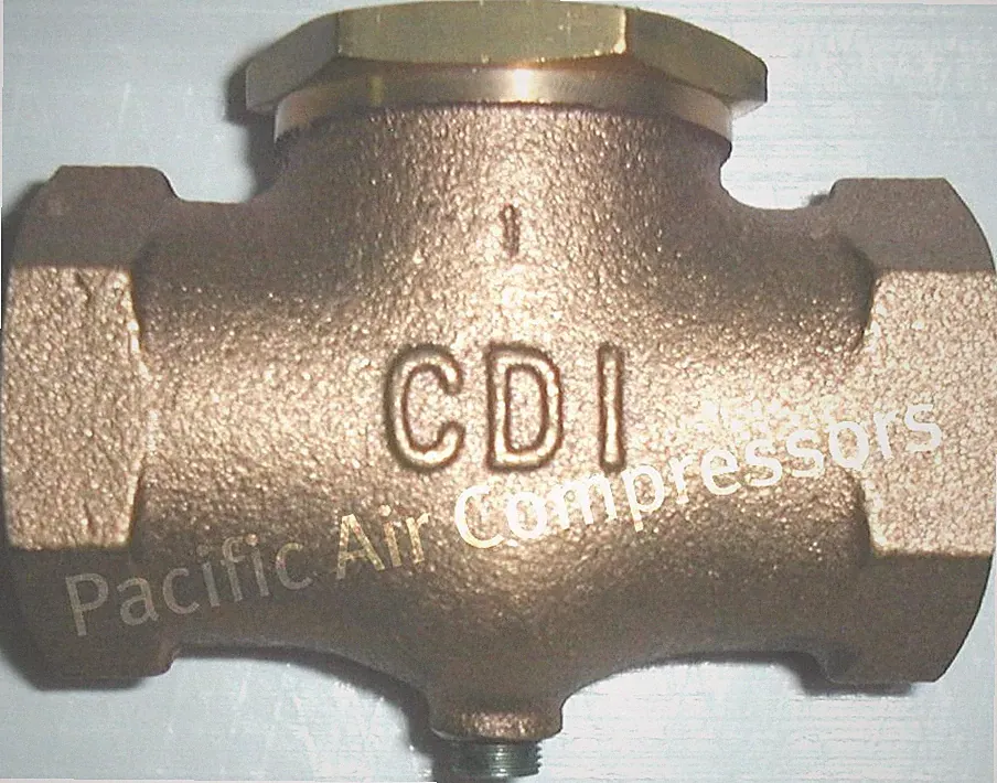 IN LINE AIR COMPRESSOR CHECK VALVES VERTICAL OR HORIZONTAL CB SERIES 2" IN & OUT