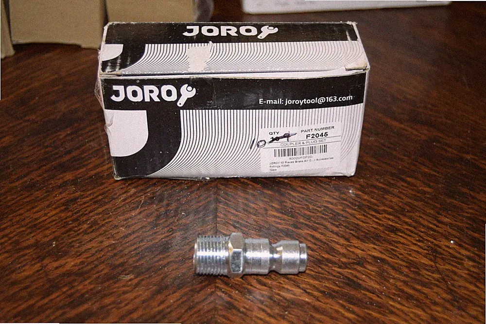 New 10! JOROY Air Compressor Hose Fittings Automotive T-Type 3/8 Inch NPT Male