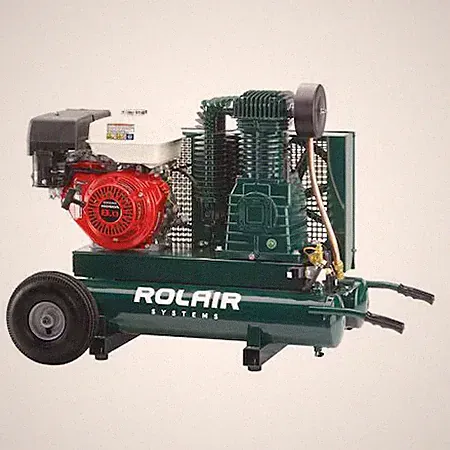 Rolair 8422Hbk119-0001 Portable Gas Air Compressor, 9 Gal., 9.0Hp