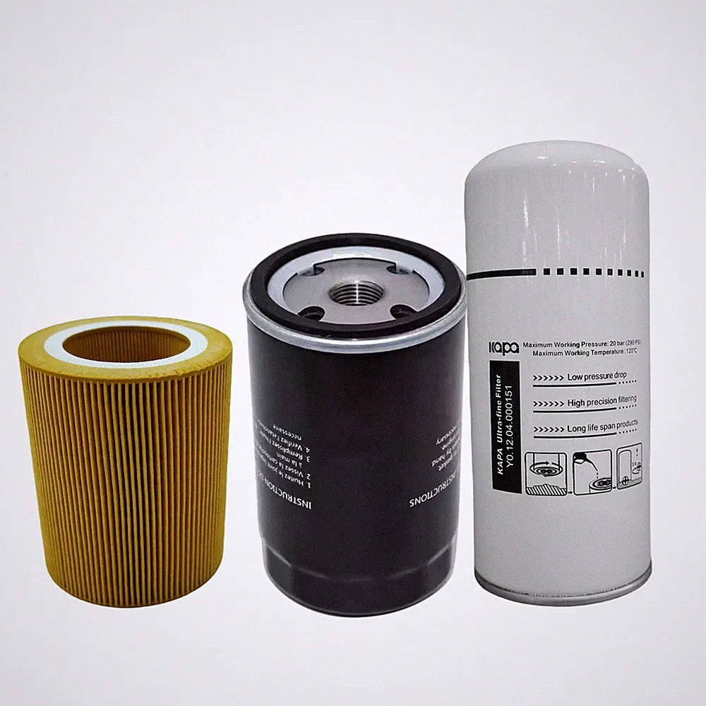Spin-On Oil Separator+Oil Filter+Air Filter , TF/TK 15-20HP Screw Air Compressor